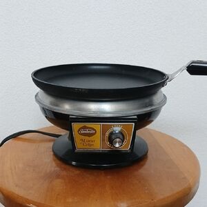 Vintage Sunbeam M'sieur Electric Crepe Maker Kitchen Appliance Plug In Desserts